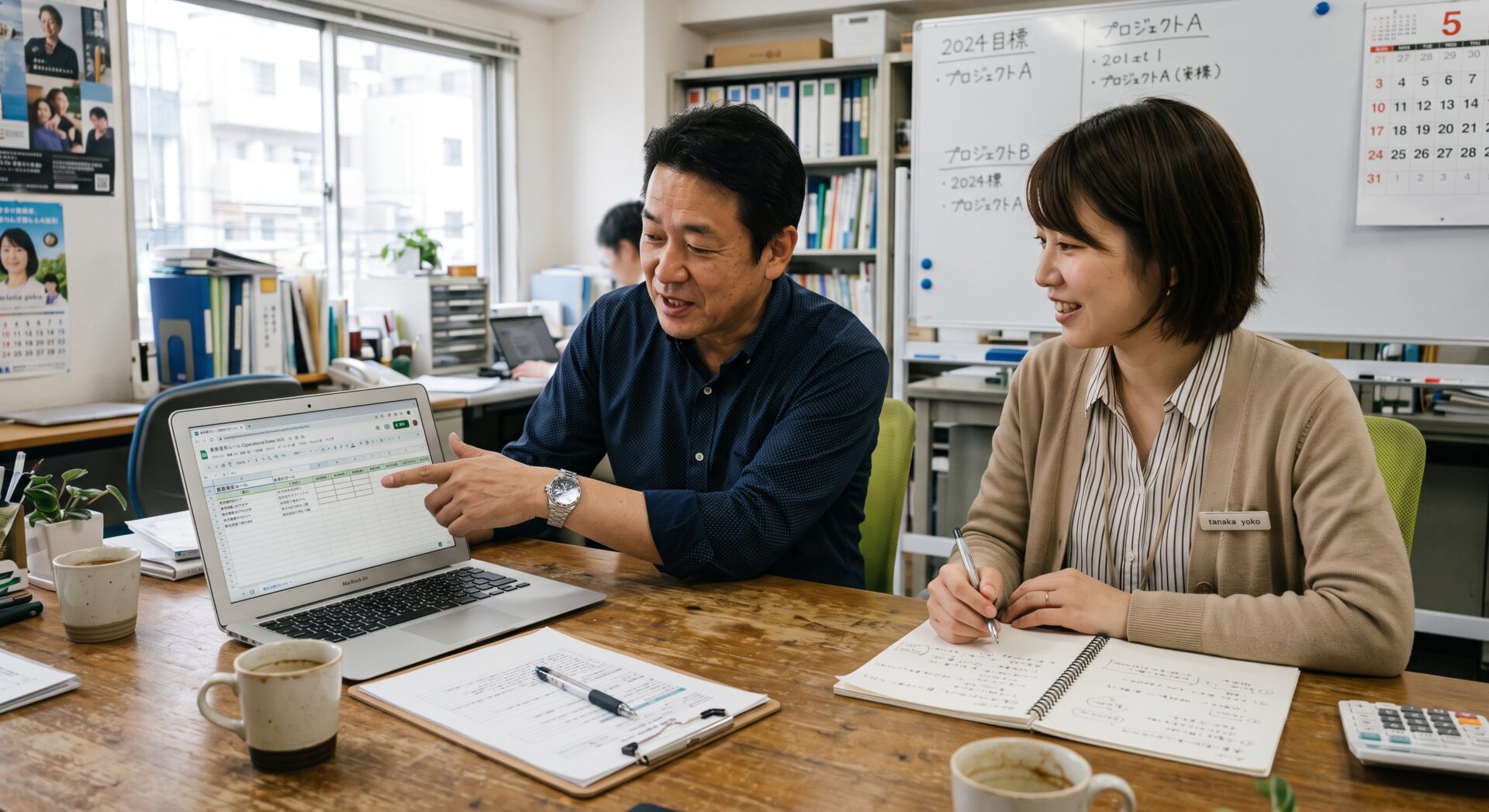 AIの運用ルールを相談している場面