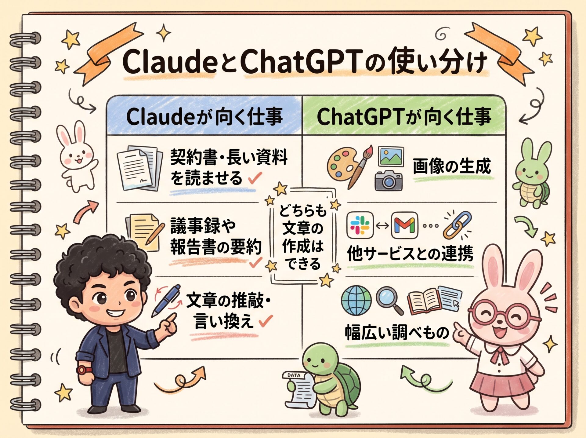 ClaudeとChatGPTの使い分け