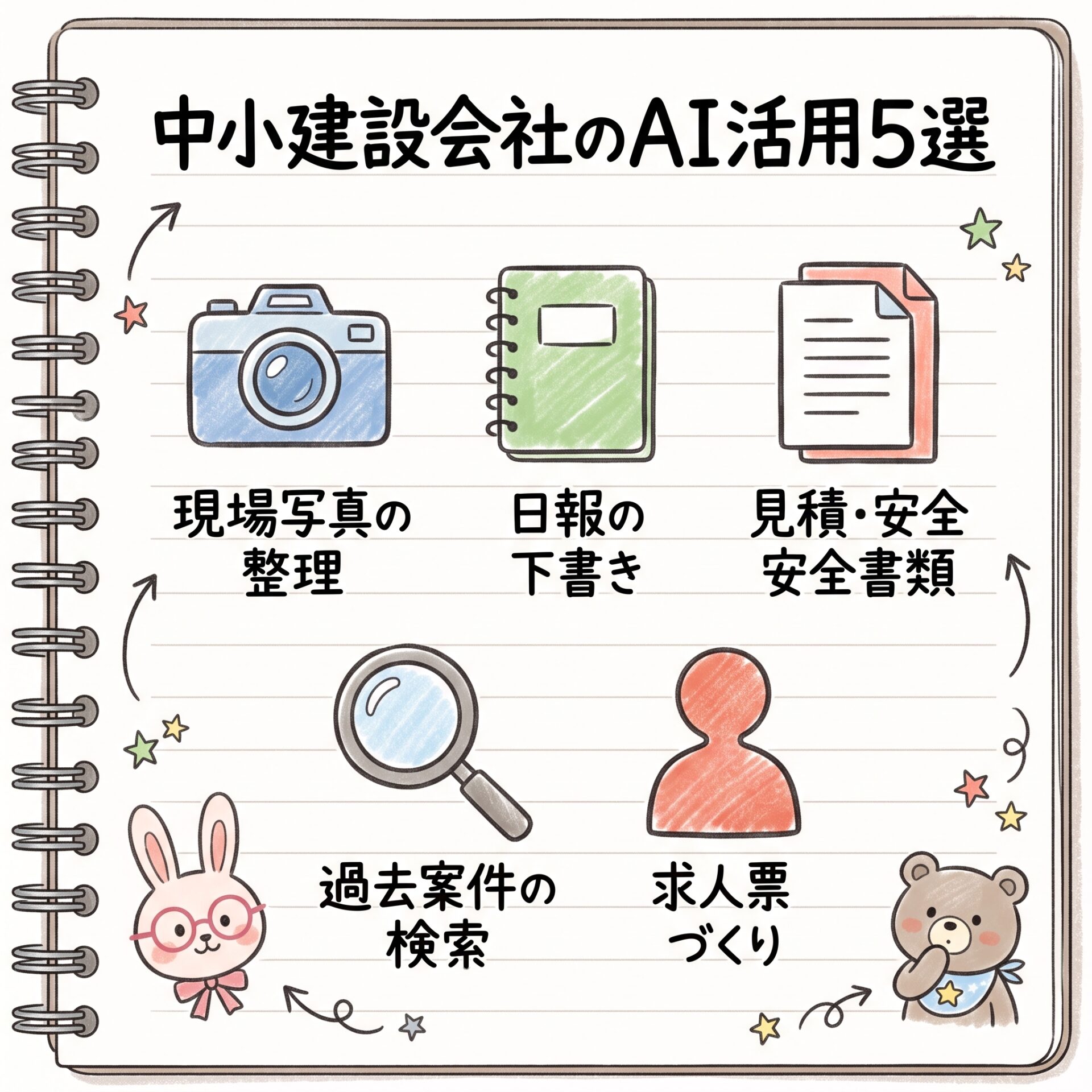 中小建設会社のAI活用5選