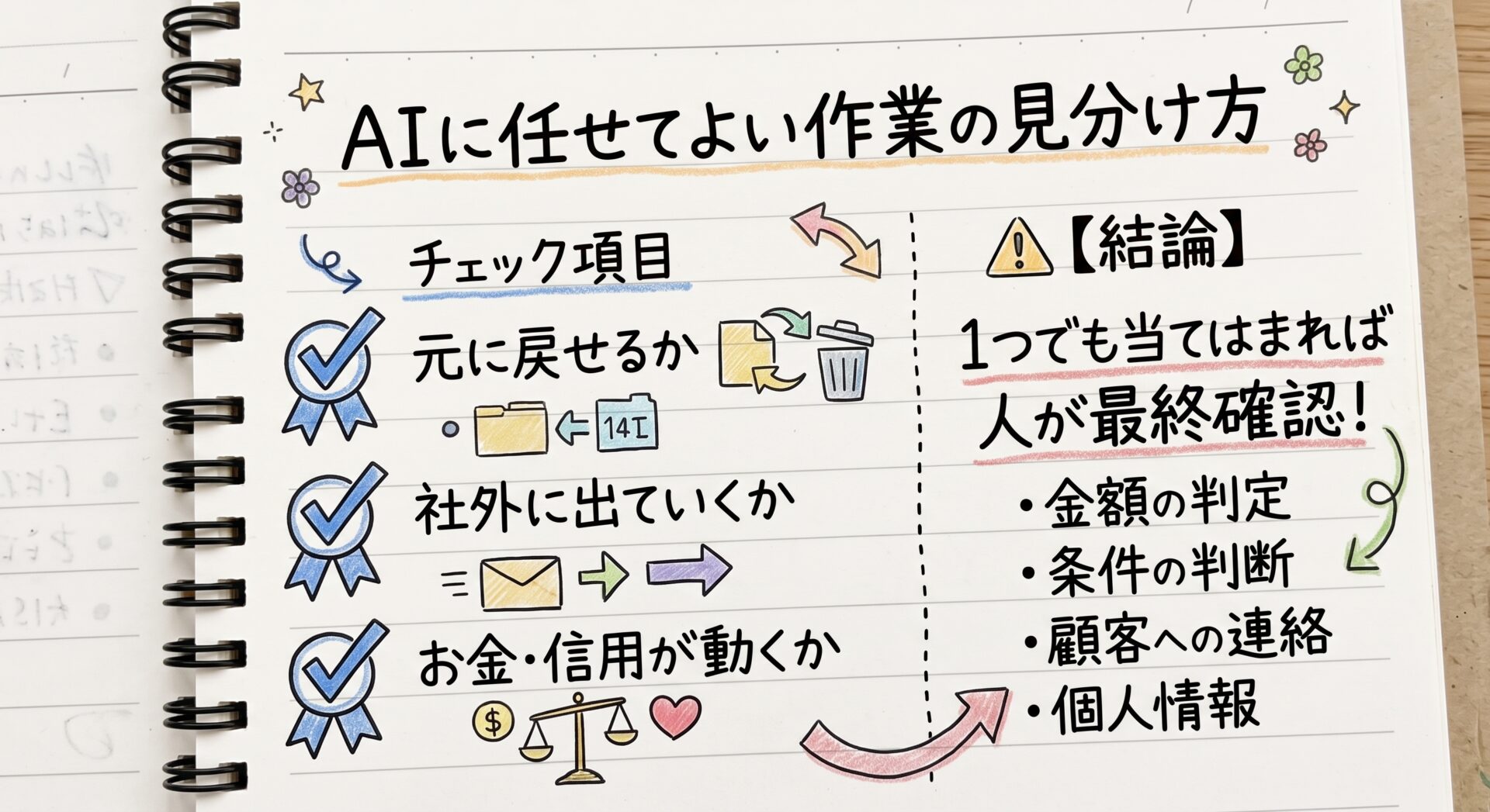 AIに任せて良い作業の見分け方